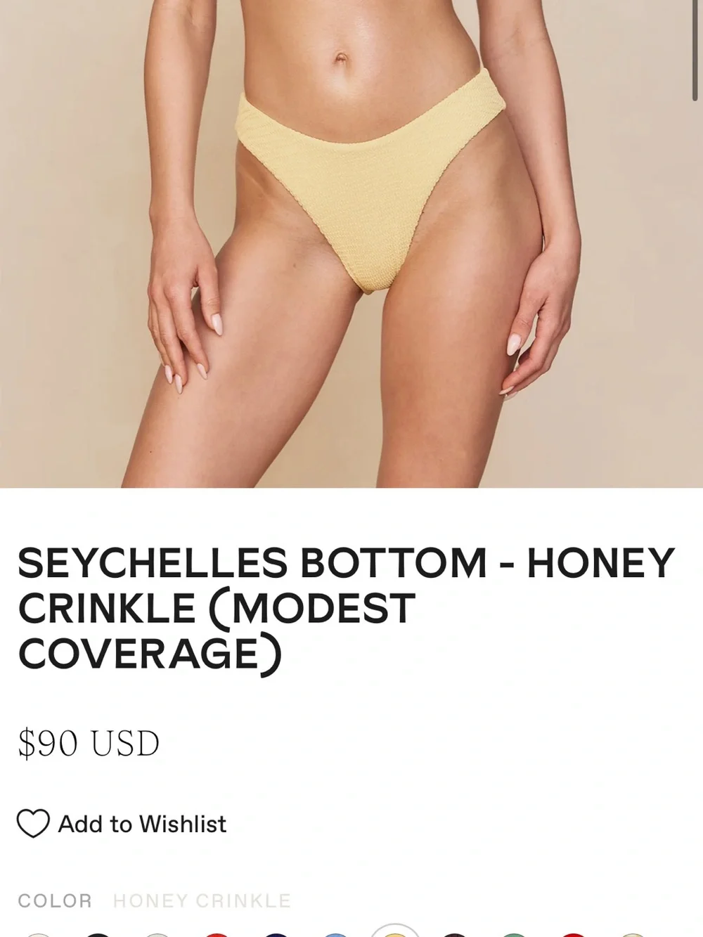 Monday Swimwear Honey Yellow Crinkle Set